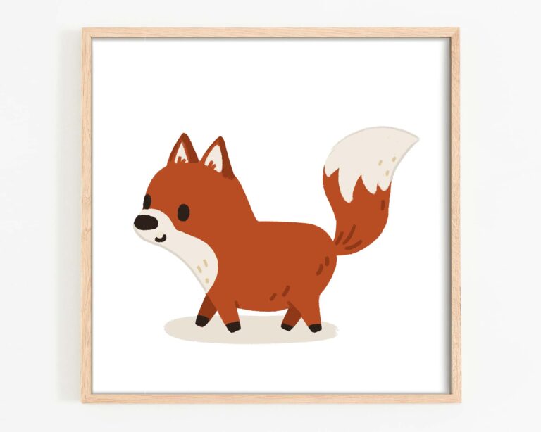 Kinderbild Wandbild Fuchs Martina Hoffmann