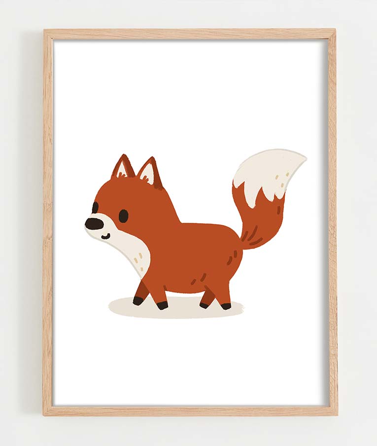 Kinderbild Wandbild Fuchs Martina Hoffmann