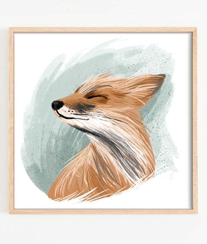 Kunstdruck Artprint Wandbild Poster Fuchs Martina Hoffmann