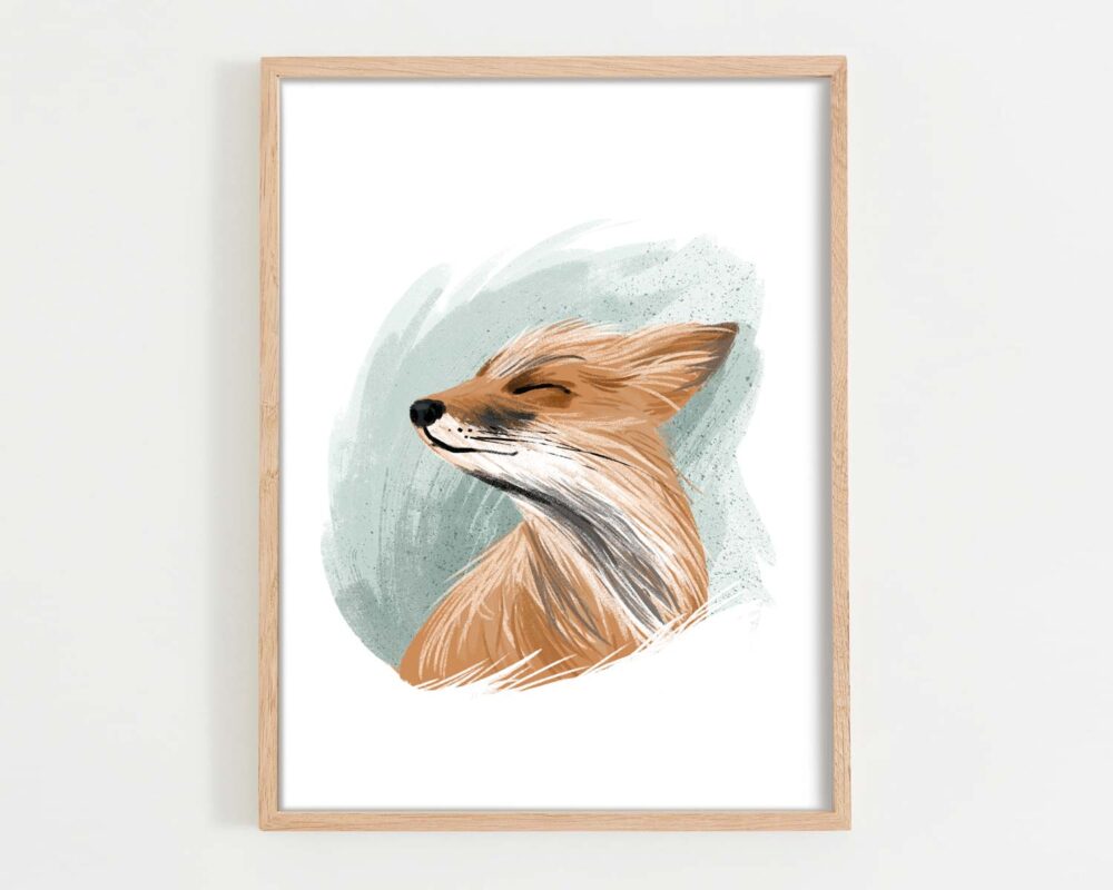 Kunstdruck Artprint Wandbild Poster Fuchs Martina Hoffmann