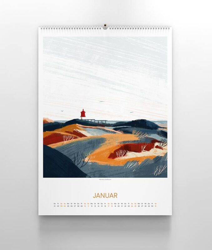Kunstkalender 2026 Visuelle Poesie Martina Hoffmann